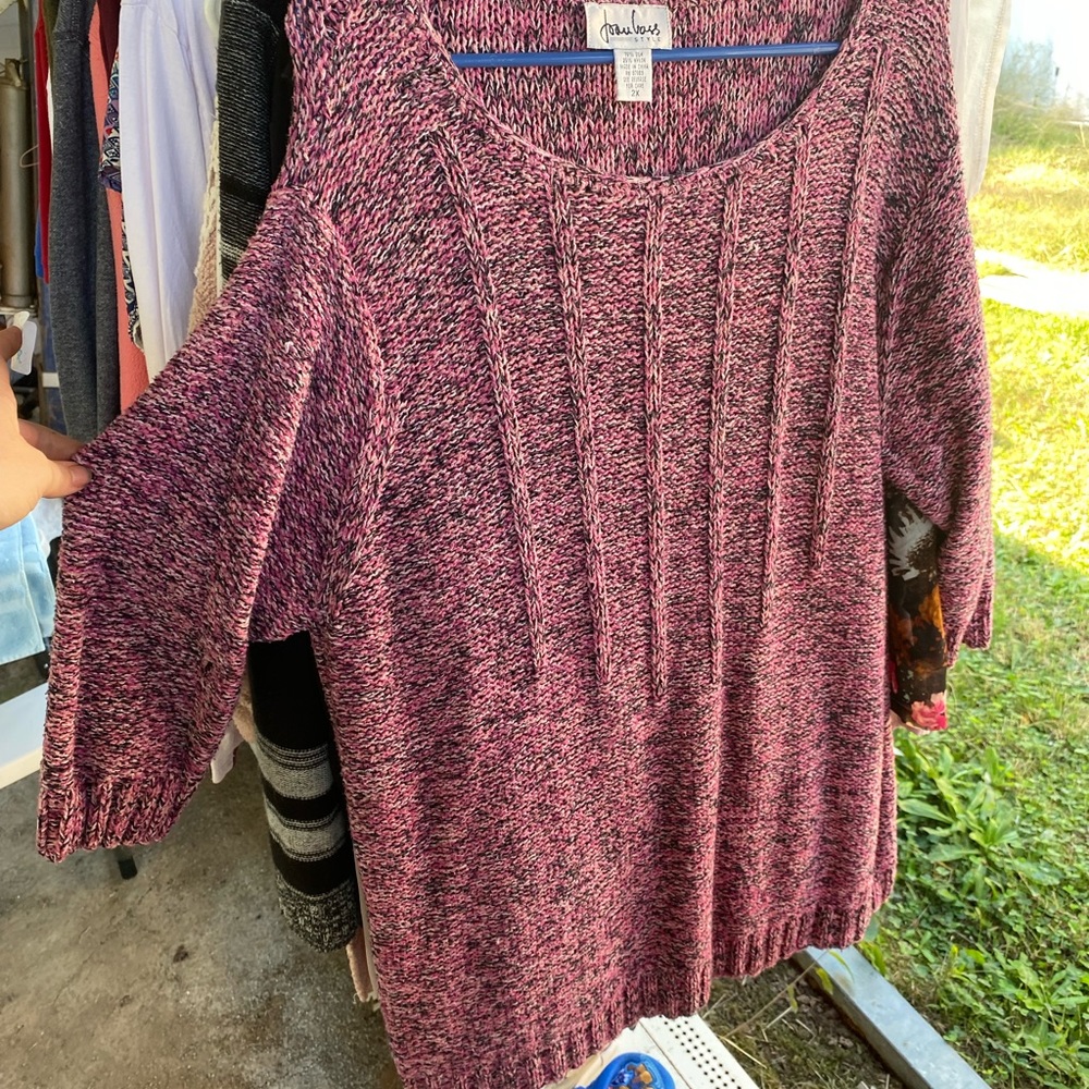 Joan Vass 2x sweater dress